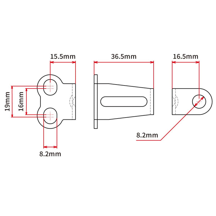 DRC - ZETA 9912 Front Flasher Holder