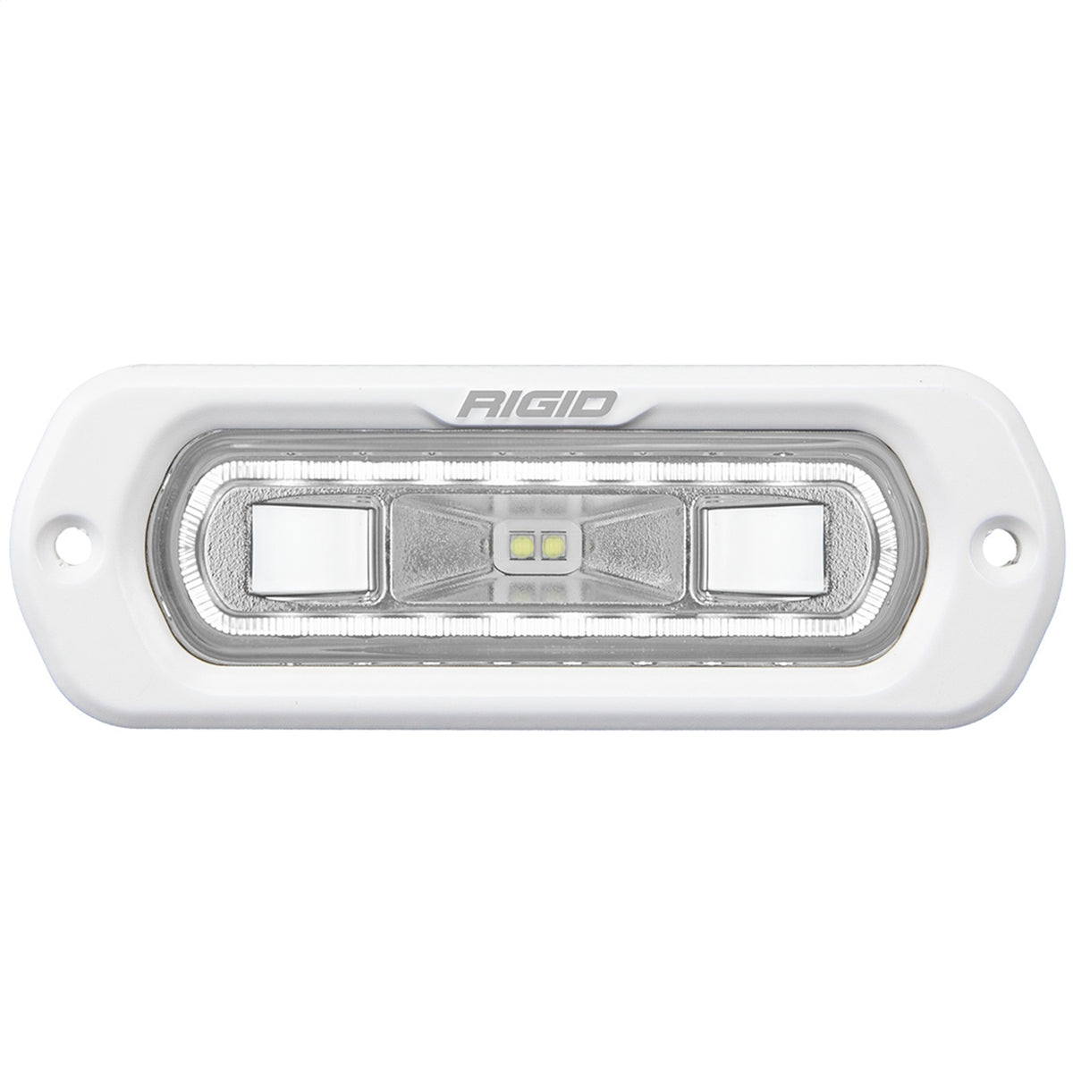 RIGID Sr-L Series Marine Spreader Pod, 2 Wire Flush Mount, White W/White Halo 51200