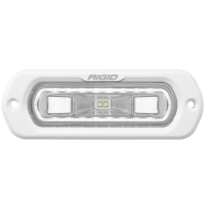 Rigid Industries Sr-L Series Marine Spreader Pod, 2 Wire Flush Mount, White W/White Halo 51200