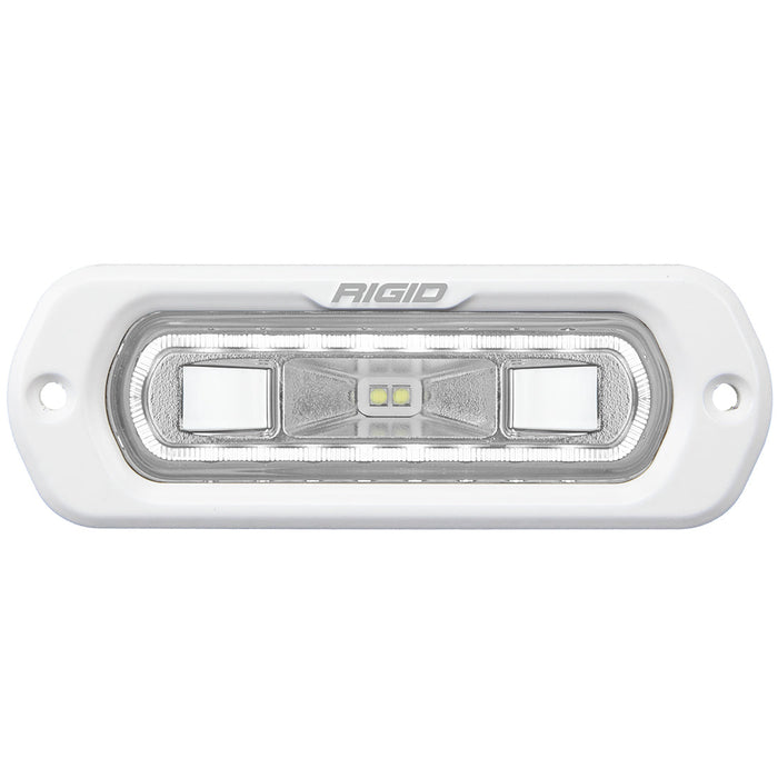 Rigid Industries Sr-L Series Marine Spreader Pod, 2 Wire Flush Mount, White W/White Halo 51200