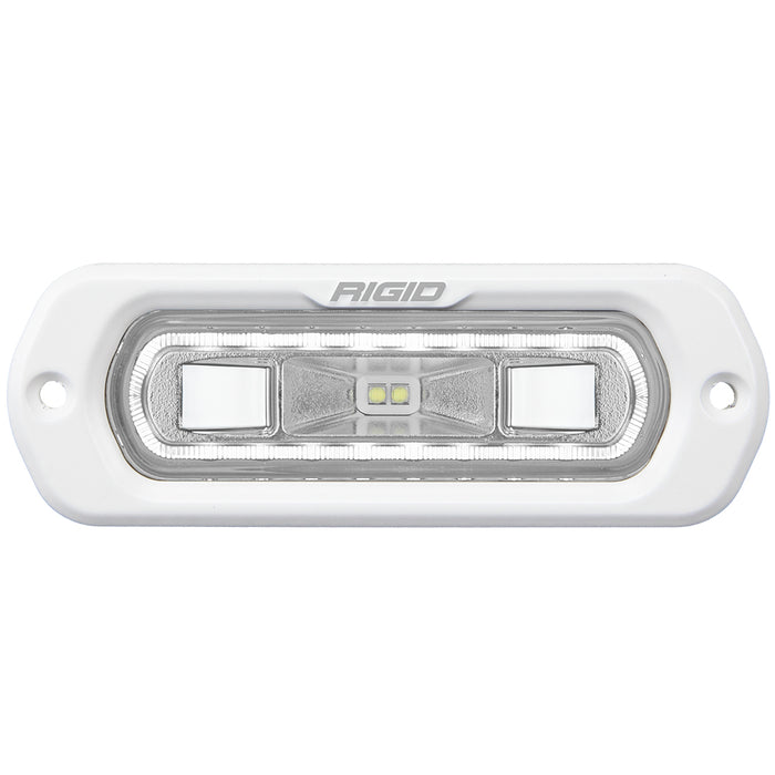 Rigid Industries Sr-L Series Marine Spreader Pod, 2 Wire Flush Mount, White W/White Halo 51200