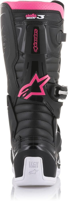 Alpinestars 2013218-130-7 Tech 3 Stella Boots Black/White/Pink Sz 07