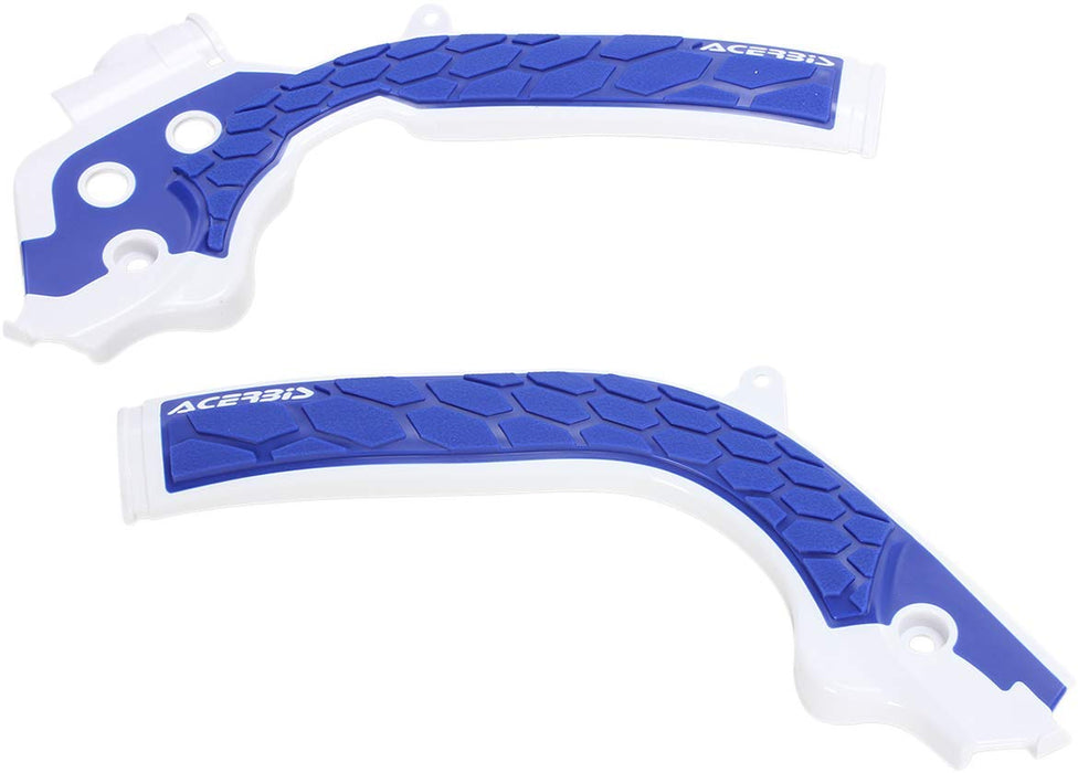 Acerbis 16-19 KTM 125-450 SX/SX-F/XC-F/XC/ XC-W/EXC-F/ 17-19 Husq Frame Guard X Grip White/Blue 2449531029