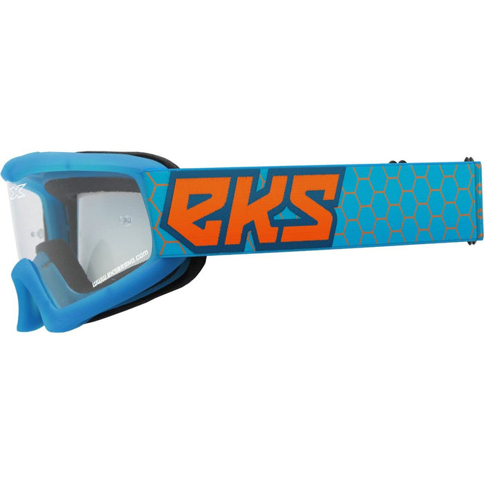 EKS Brand X-Grom Youth Goggles Cyan/Flo Orange OSFM Blue Cyan/Flo Orange