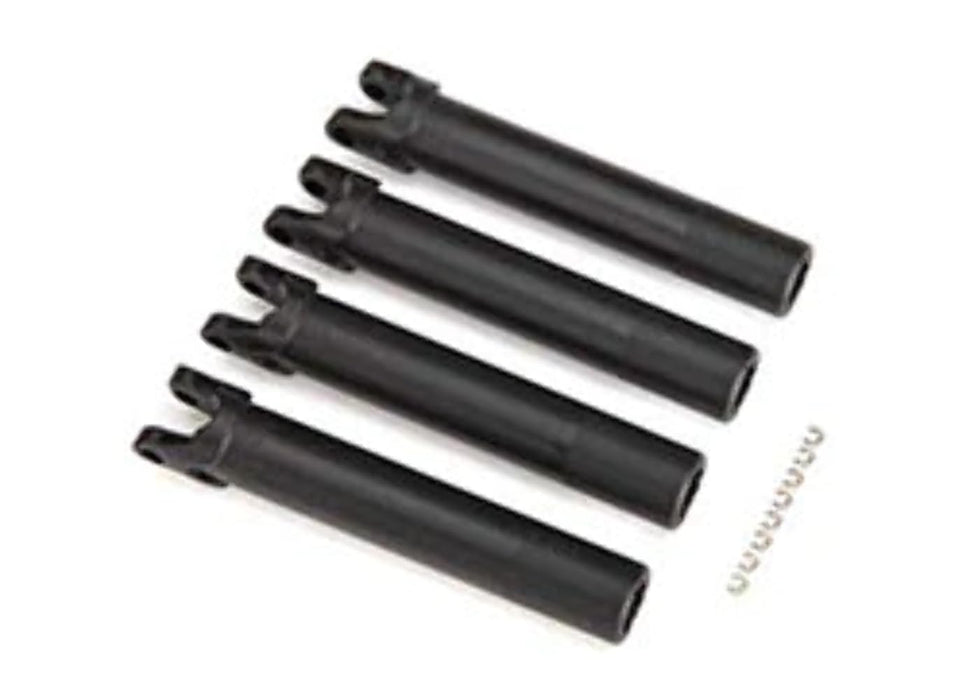 Traxxas Half shafts Outer (Extended Front or Rear) (4)/ e-Clips (8) (for use with #8995 WideMaxx Suspension kit)