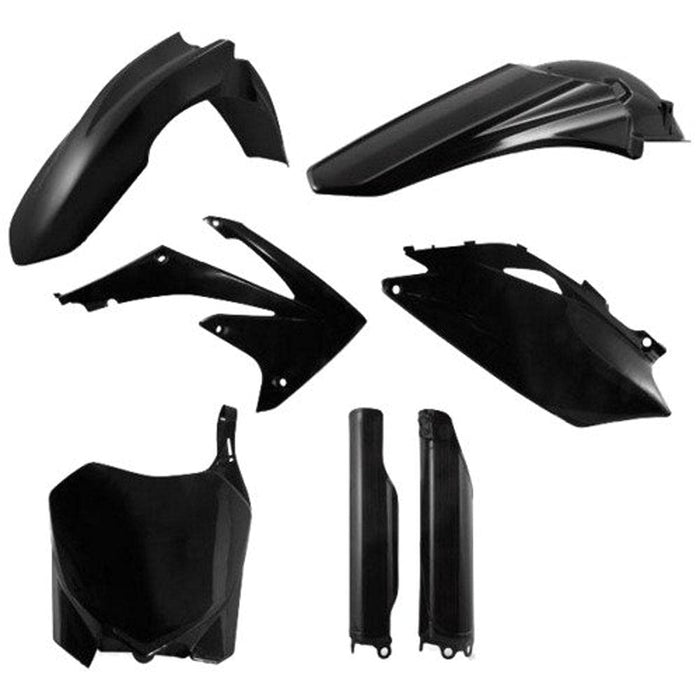 Acerbis Full Plastic Kit Black - Fits: Honda CRF250R 2010-2013