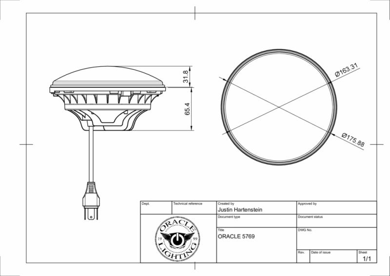 Oracle compatible with Jeep Wrangler JL/Gladiator JT 7in. High Powered LED Headlights (Pair) White SEE WARRANTY 5769J-001