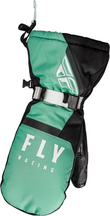 Fly Racing 2023 Snow Cascade Mitten (Black/Mint, Medium)