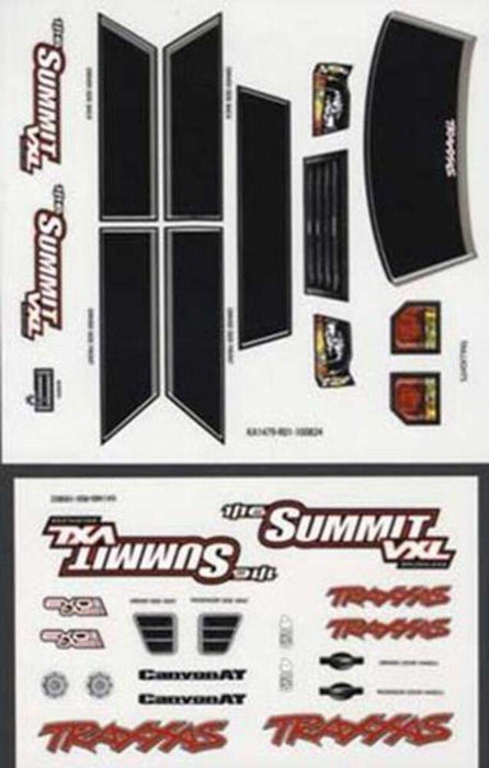 Traxxas 7213 Decal Sheets 1/16 Summit VXL