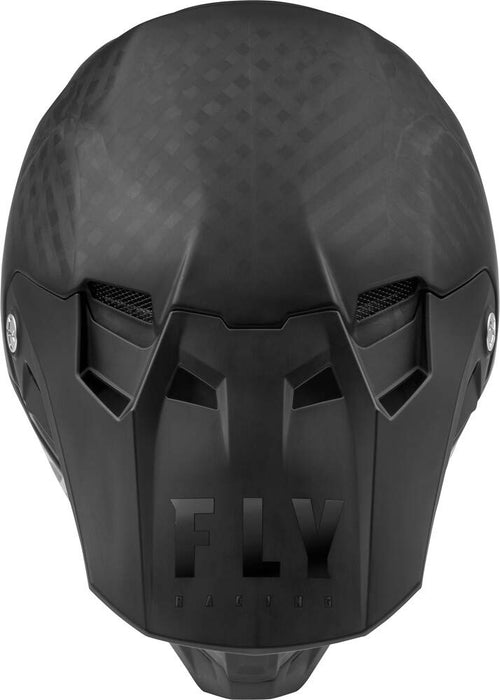 Fly Racing 2022 Adult Formula Carbon Solid Helmet (Matte Black Carbon, X-Small)