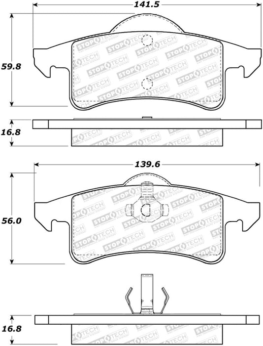 StopTech Street Brake Pads 308.0791