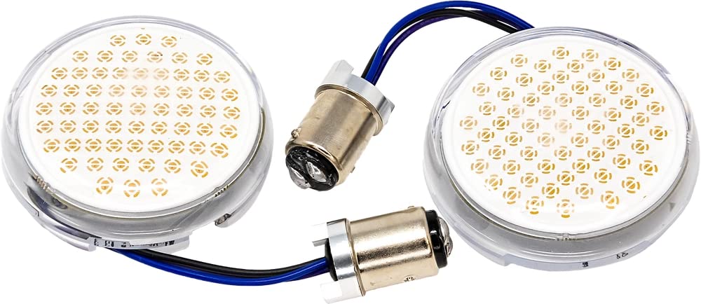 Letric Lighting Co LLC-D7SWAA Deluxe Bullet Style Switchbacks LED Insert - 1157 - White/Amber/Amber