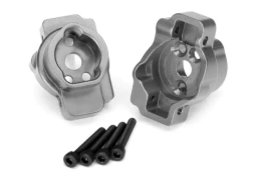 Traxxas TRA8256A Portal Drive axle Mount Rear 6061-T6 Aluminum (Charcoal Gray-Anodized) (Left and Right)/ 2.5x16 CS (4