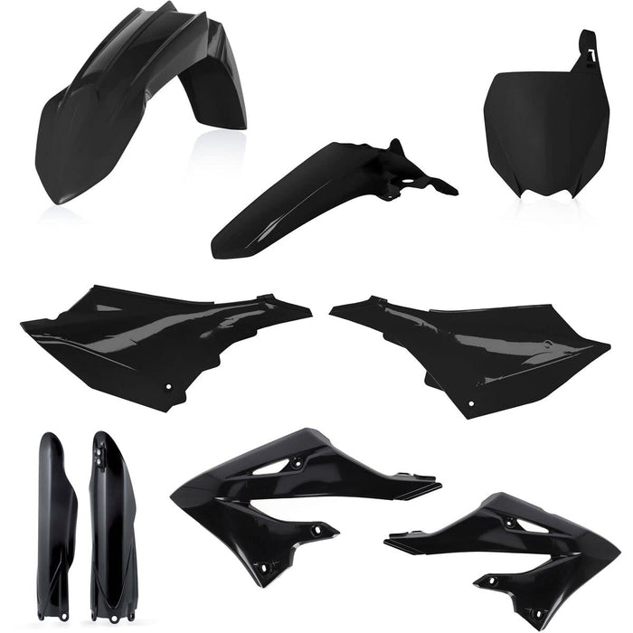 Acerbis Full Plastic Kit (BLACK) For 22 YAMAHA YZ250