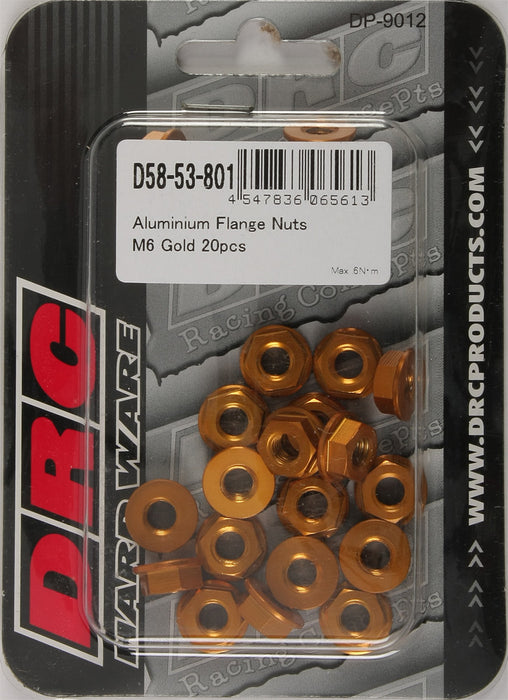 DRC Alumium Nuts Gold 20 Pack D58-53-801