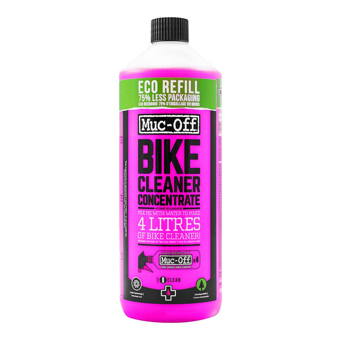 Muc Off Bike Cleaner Concentrate, 1 Liter - Fast-Action, Biodegradable Nano Gel Refill - Mixes with Water to Make Up to 4 liters of Bike Wash