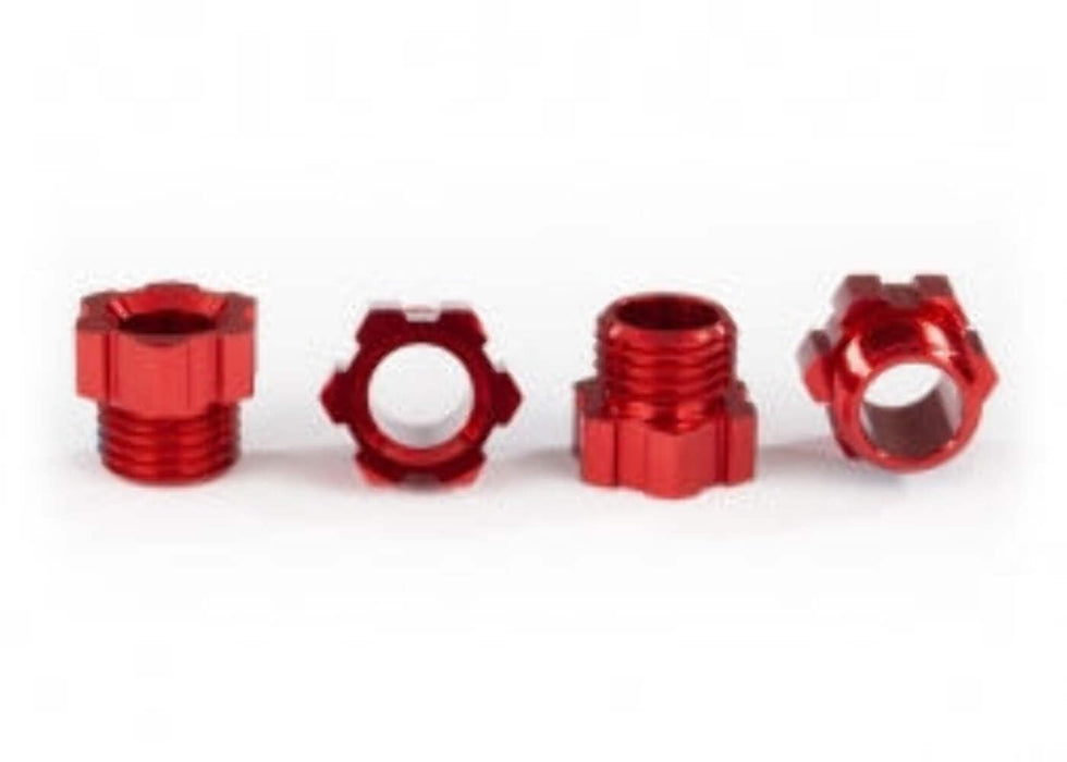 Traxxas 8886R - Aluminum Traxx Stub Axle Nut TRX-4 Red Anodized