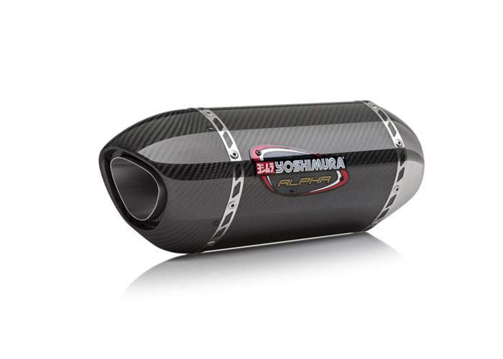 Yoshimura Alpha 3/4 System Exhaust (Race/Stainless Steel/Carbon Fiber/Carbon Fiber) For 16-18 Kawasaki Zx10R 141824M220