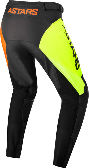 Alpinestars Youth Racer Compass Pants Black/Yellow Fluo/Coral Sz 24 (3742122-1534-24)