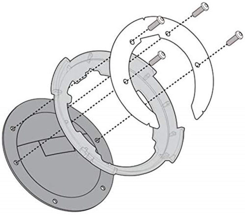 Givi BF23 Tanklock Tanklocked Tank Bag Mounting Flange for Yamaha FJ-09 / MT-09 Tracer 900