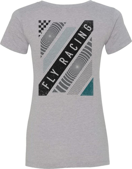 Fly Racing 356-0086S Women's Fly Pulse Tee Grey Sm