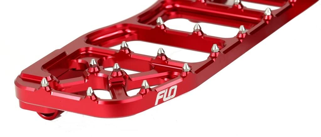 FLO Motorsports FPEG-800V5R V5 Moto Floorboard - Red