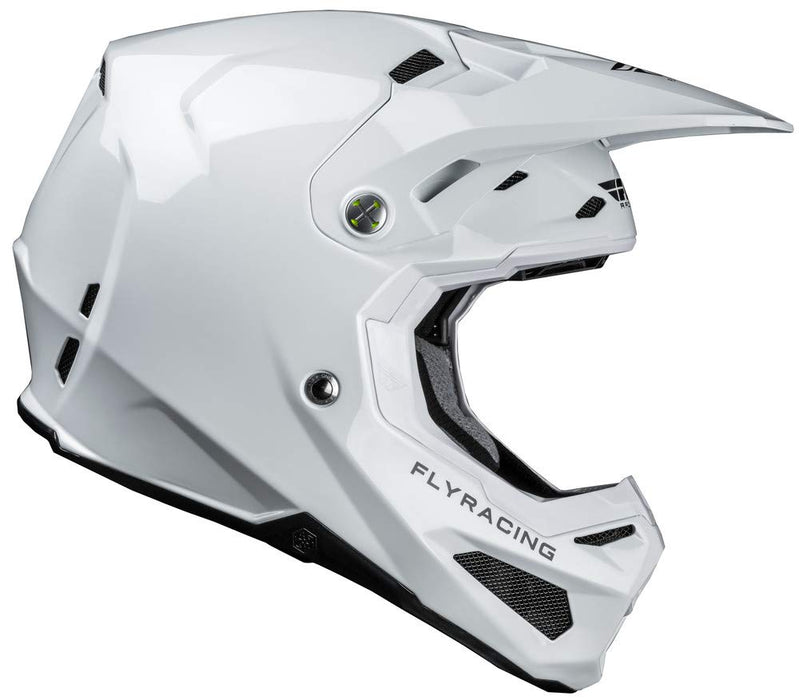 Fly Racing 2022 Adult Formula Carbon Solid Helmet (White, XX-Large)