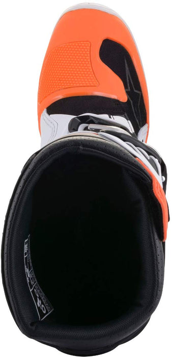 Alpinestars Youth Tech 7S Motocross Boot, Black/White/Orange, 5