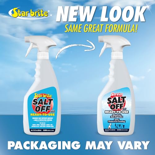 STAR BRITE Salt Off Ready-to-Use Spray - Ultimate Salt Remover Wash for Boats, Vehicles, Outdoor Gear and More - 22 OZ (093922)