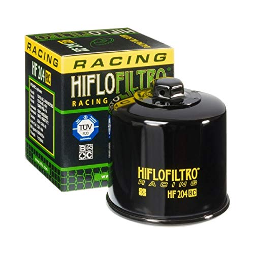 HiFloFiltro HF204RC Black RC High Performance Premium Oil Filter, Single