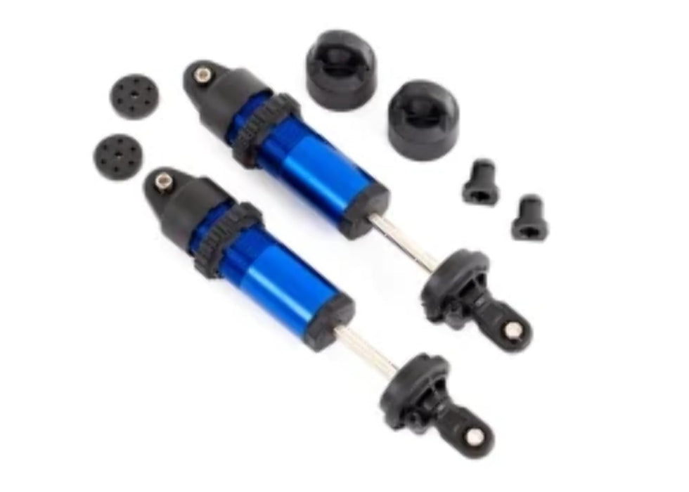 Traxxas 9660 Blue-Anodized Aluminum Shocks/2 Assembled w/o Springs: GT-Maxx