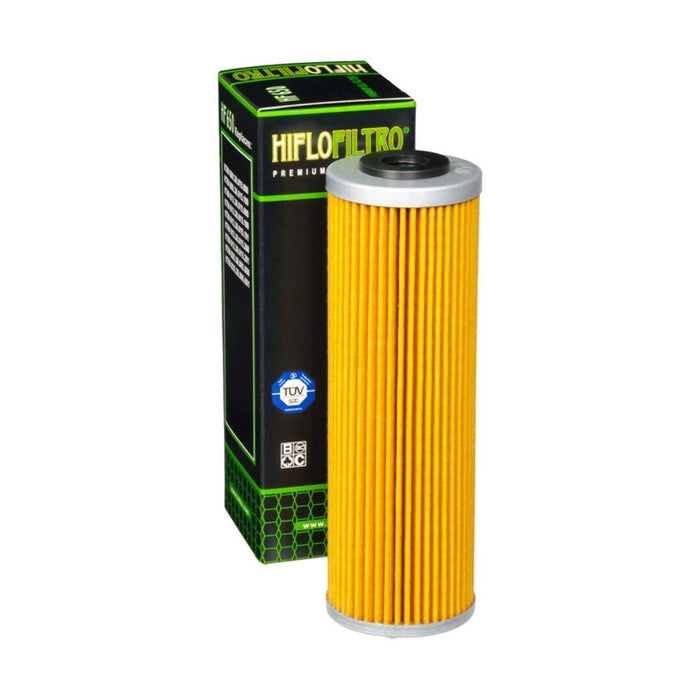 Hiflofiltro HF650 Premium Oil Filter, l: 4.2 h: 13.4 w: 4.3