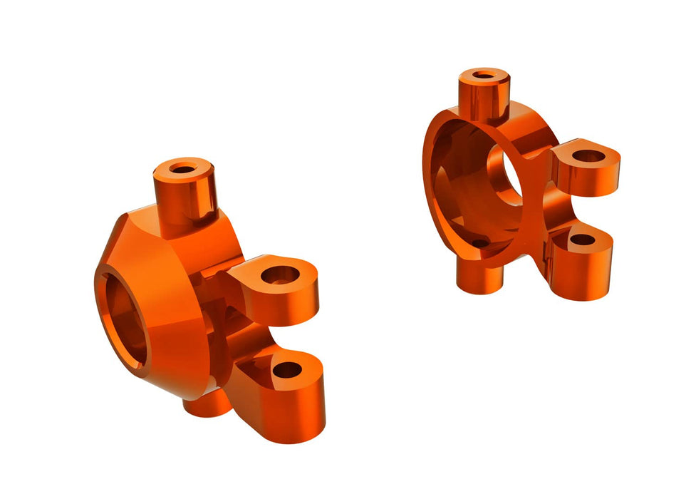 Traxxas 9737-ORNG Steering Blocks 6061-T6 Aluminum (Orange-Anodized)Left & Right