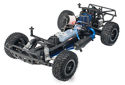 Traxxas Nitro Slash: Powered 2WD Short Course Racing Truck with TQ 2.4 GHz Radio & TSM (1/10 Scale) Blue