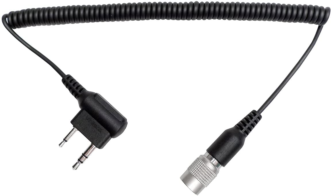 Sena SC-A0110 2-Way Radio Cable for Kenwood Twin-Pin Connector , Black