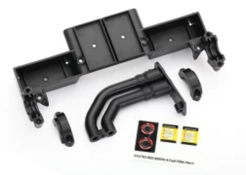 Traxxas 8420 Chassis Tray and Driveshaft Clamps Black