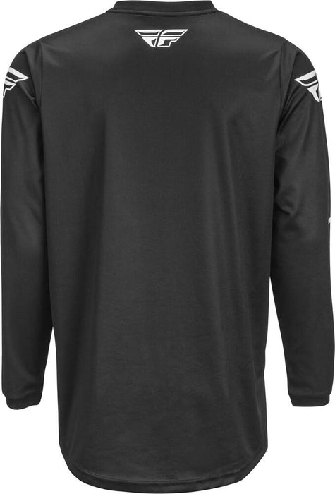 Fly Racing Universal Jersey (Black/White, Large)