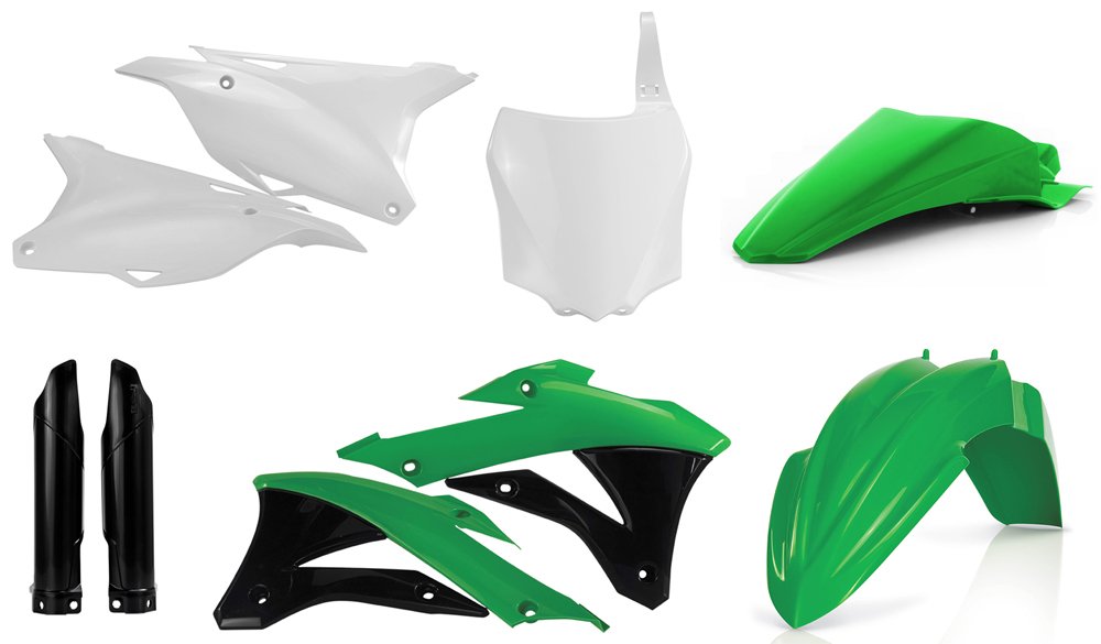 Acerbis Full Plastic Kit (2016 OEM Colors) for 14-20 Kawasaki KX85 (2374115135)