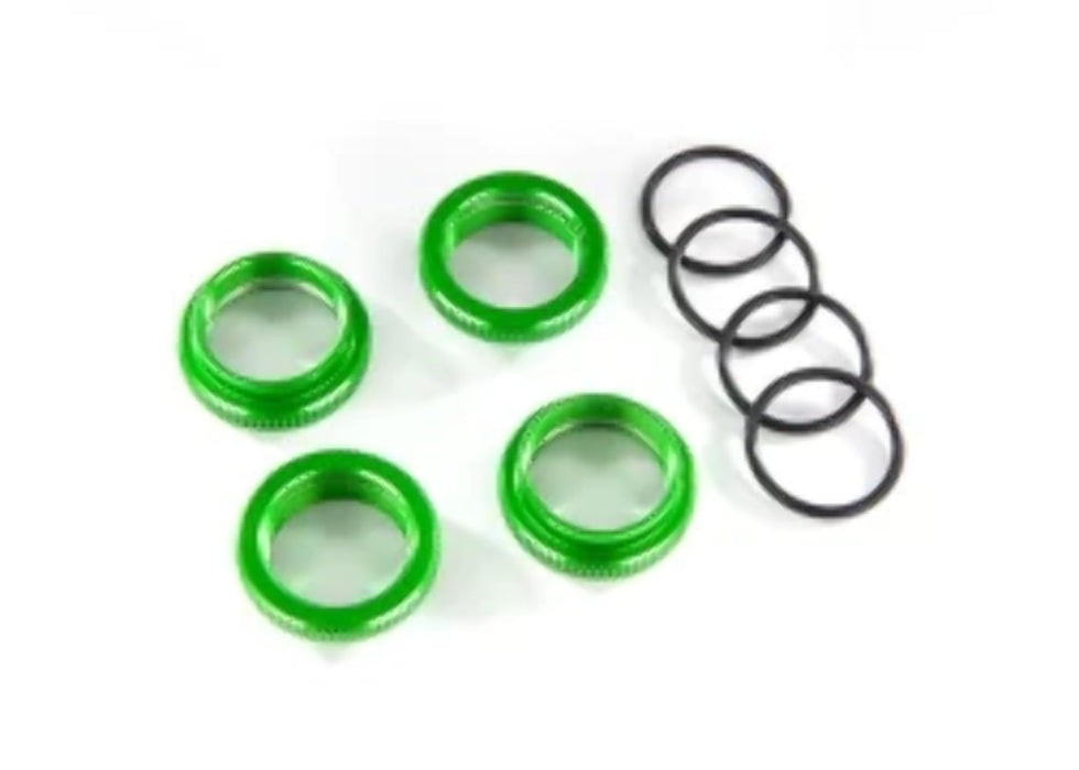 Traxxas 8968G - Aluminum GT-Maxx Spring Retainer / Adjuster Green