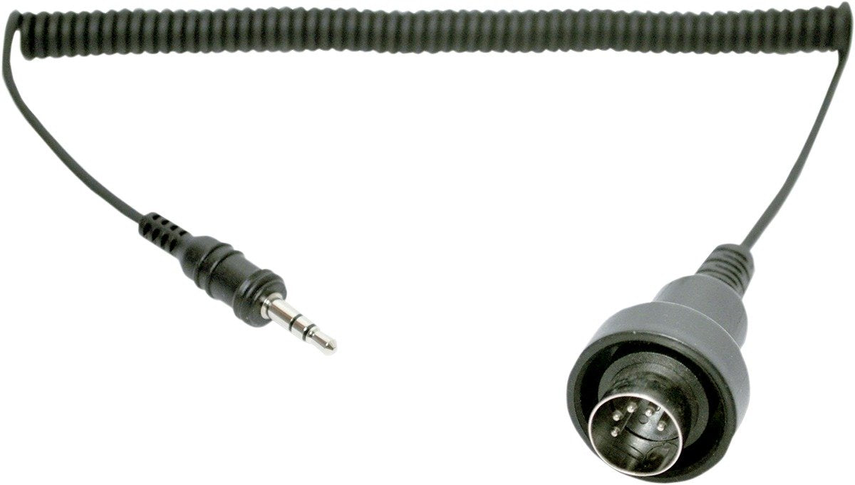 Sena SC-A0122 Motorcycle Communication System Stereo Jack 5 PIN DIN Cable, Black