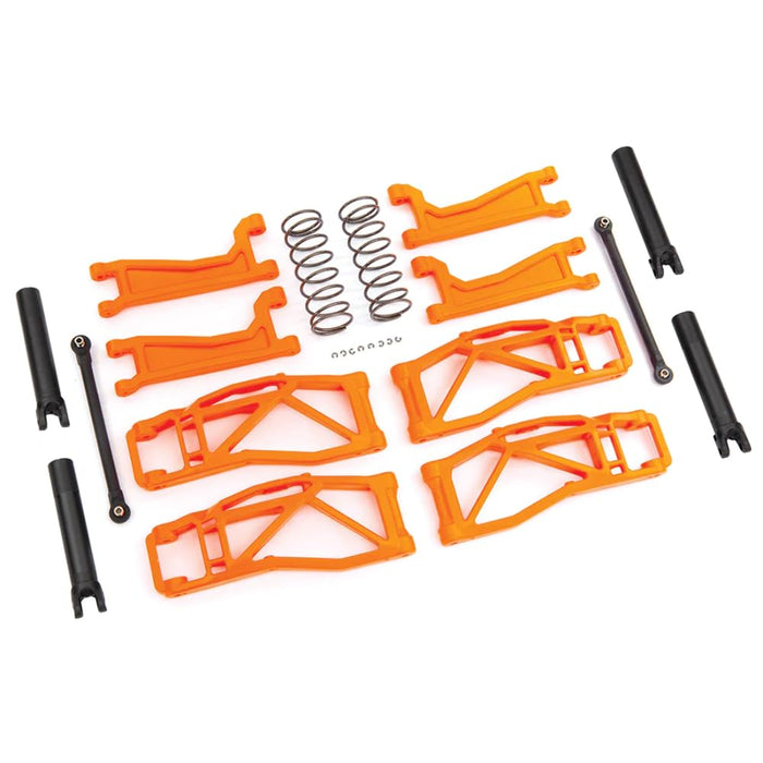 8995T - Suspension kit WideMaxx Orange (Includes Front & Rear Suspension arms Front Toe Links Rear Shock Springs)