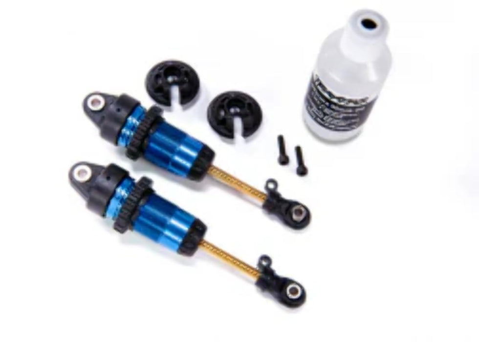 Traxxas TRA7461 Shocks GTR Long Blue-Anodized PTFE-Coated Bodies with TiN shafts (2)