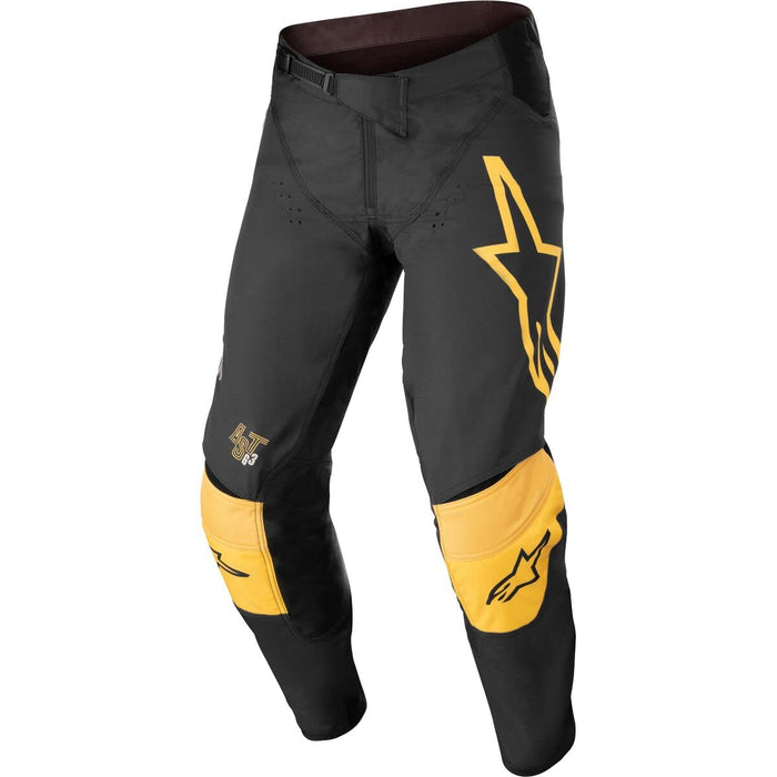 Alpinestars Techstar Quadro Pants Black/Yellow/Tangerine Sz 32 (3721122-1540-32)