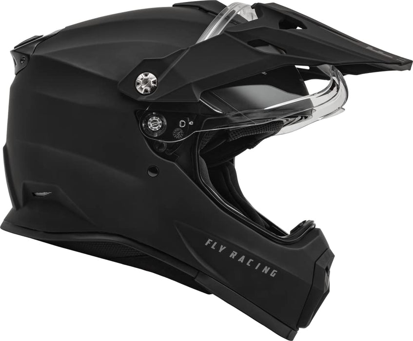 Fly Racing Trekker Helmet (Matte Black, Small)