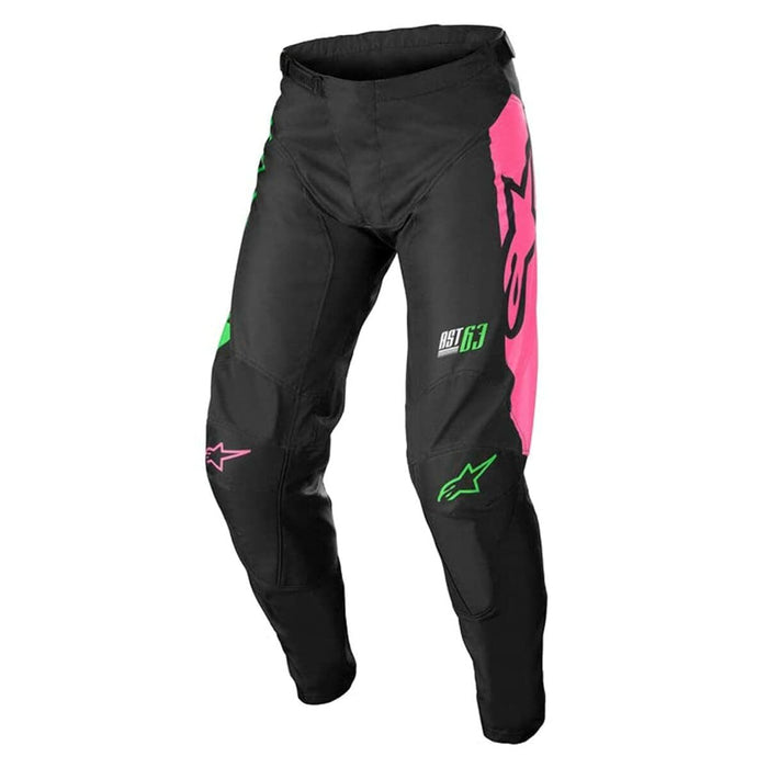 Alpinestars Youth Racer Compass Pants Blk/Grn Neon/Pink Fluo Sz 26 482-975826