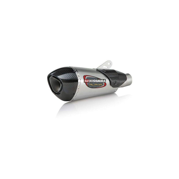 Yoshimura Alpha T Slip-On Exhaust (Street/Stainless Steel/Stainless Steel/Carbon Fiber/Works Finish) 11500BP520