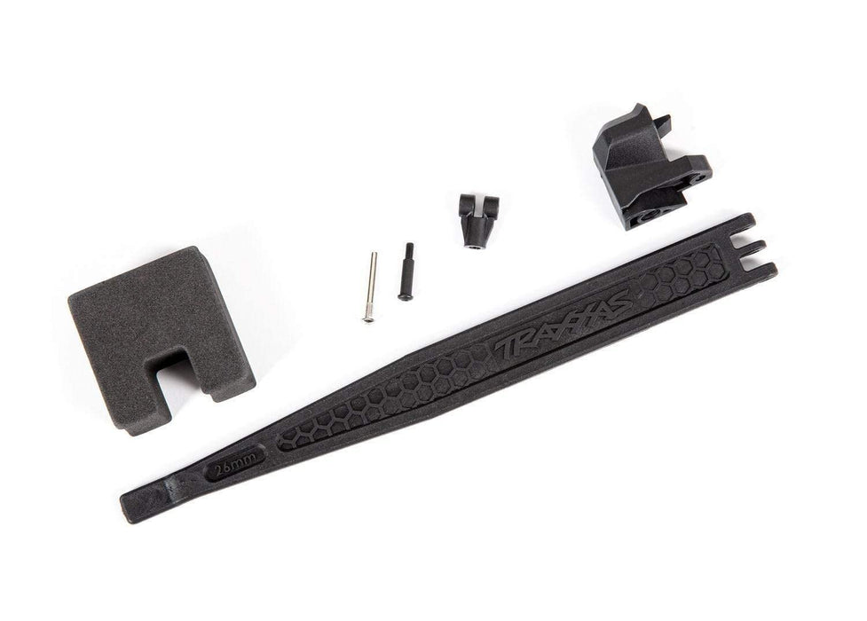 Traxxas 9324 Battery Hold-Down/ Battery Clip/ Hold-Down Post/ Screw pin/ Pivot Post Screw/ Foam Spacer