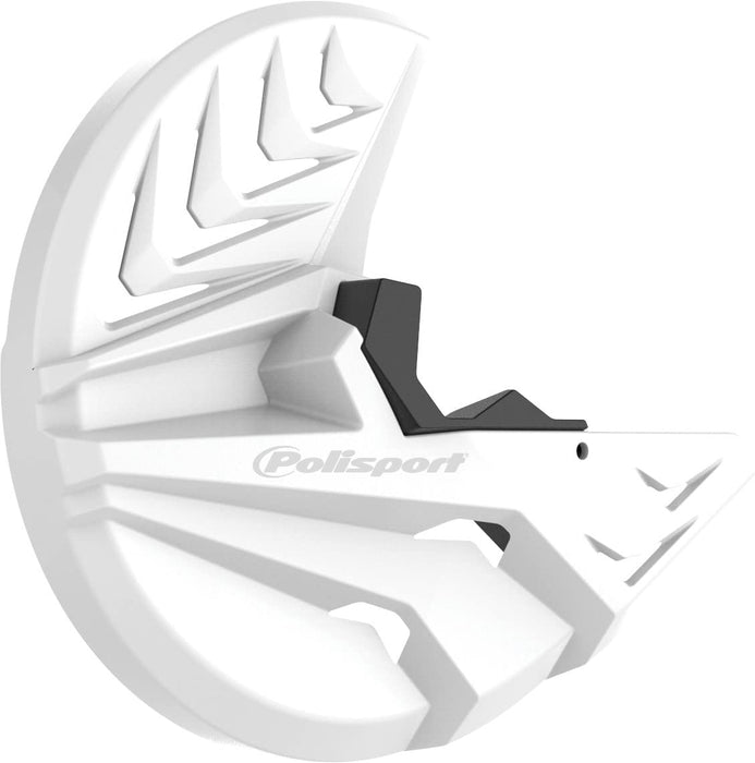 Polisport Disk & Bottom Fork Protector (WHITE/BLACK) For 15-23 HONDA CRF450R