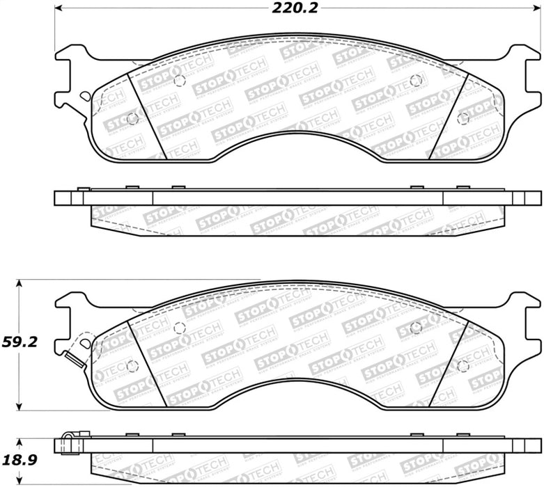 StopTech Street Brake Pads 308.1054