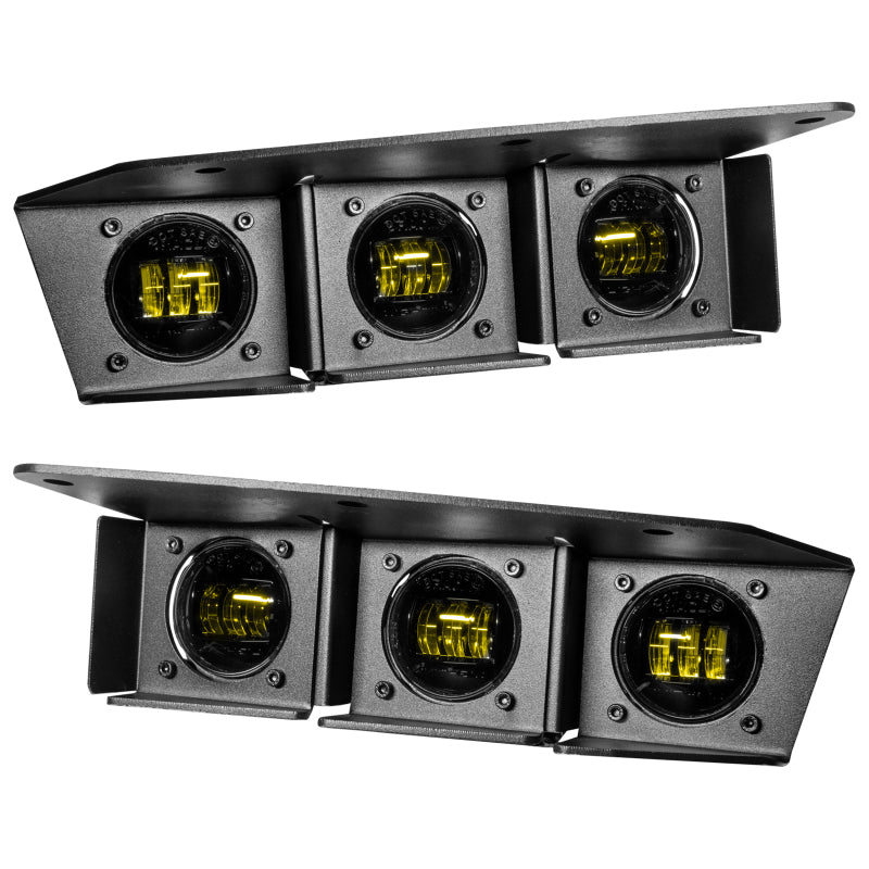 ORACLE Lighting 21-22 Ford Bronco Triple LED Fog Light Kit for Steel Bumper Yellow SEE WARRANTY 5890-006